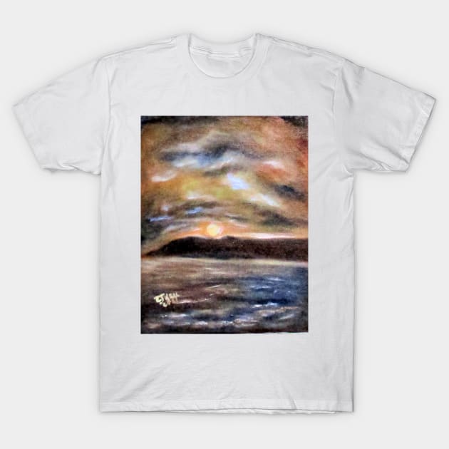 Kims Beach Sunset No3. T-Shirt by cjkell